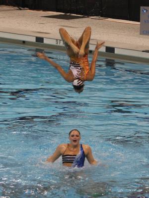 teammates, in a perfect Tonawanda Aquatic Center. teammates, in a perfect